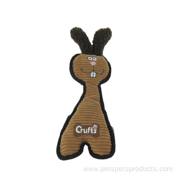 Cute cartoon rabbit chewing dog plush pet toy